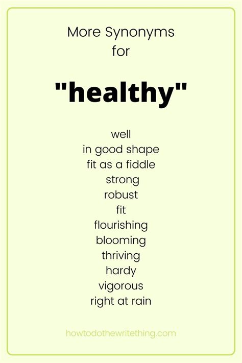 HEALTH Synonyms .